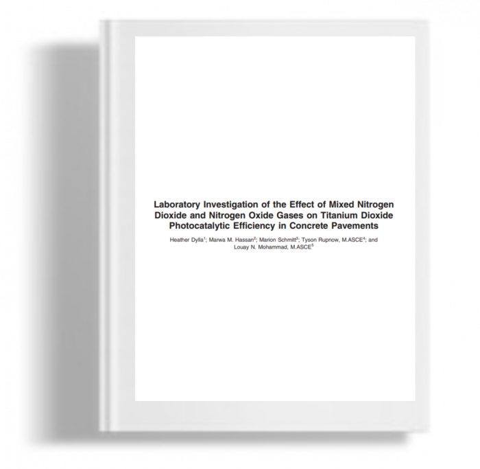 Laboratory investigation of the effect of mixed nitrogen dioxide and