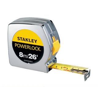 Stanley Power Lock Measuring Tape / Meteran Manual 8M