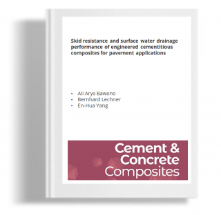 Skid resistance and surface water drainage performance of engineered cementitious composites for pavement applications