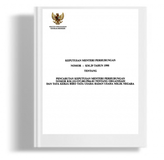 Keputusan Menteri Perhubungan Tentang Pencabutan Keputusan Menteri Perhubungan Nomor KM.221/OT.001/Phb-83 Tentang Organisasi Dan Tata Kerja Biro Tata Usaha Badan Usaha Milik Negara