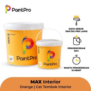 PaintPro MAX Cat Tembok Interior Orange 5Kg