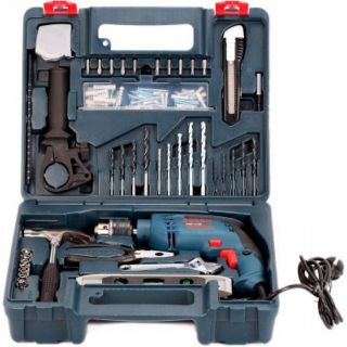 BOSCH Impact Drill 13 mm Complete Set / Bor Tembok