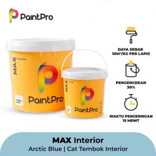 PaintPro MAX Cat Tembok Interior Arctic Blue 5Kg