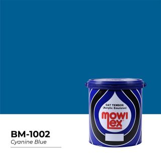 Mowilex Emulsion Cat Dinding Cyanine Blue 2.5L 