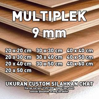 MULTIPLEK / TRIPLEK 9 MM berbagai ukuran CUSTOM 20x20 cm