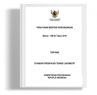 Peraturan Menteri Perhubungan tentang Standar Spesifikasi Teknis Lokomotif 