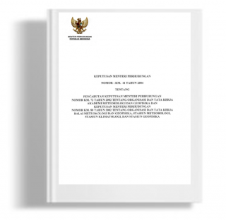 Keputusan Menteri Perhubungan Tentang Pencabutan KM Perhubungan No. KM 72 Tahun 2002 Tentang Organisasi Dan Tata Kerja Akademi Meteorologi Geofisika dan KM Perhubungan No. KM 80 Tahun 2002 Tentang Organisasi Dan Tata Kerja Balai Meteorologi Dan Geofisika