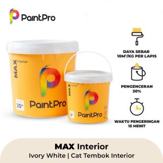 PaintPro MAX Cat Tembok Interior Ivory White 5Kg