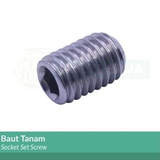Baut Tanam / L- Set / Socket Set Screw Stainless Steel 304 M4 - 0.7 x 8