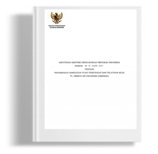 Keputusan Menteri Perhubungan Tentang Penambahan Akreditasi Pusat Pendidikan dan Pelatihan Milik PT. Kereta Api Indonesia (PERSERO)