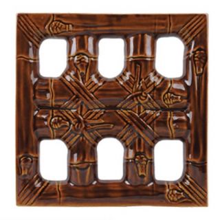  Mukura Roster Keramik Bamboes 30 x 30 cm Brown