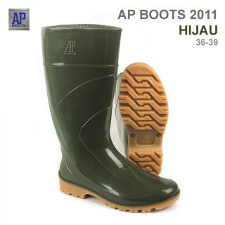 AP Boots AP 2011 Hijau - Sepatu Boot PVC