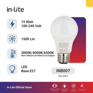 InLite Lampu Bohlam LED 15 Watt Natural
