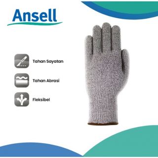 Ansell Edge 48-700  Sarung Tangan Safety Anti Sayat Cut Resist Gloves Uk M