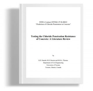 Testing the cloride penetration resistance of concrete : A literature review