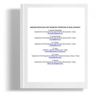 Abrasion resistance and transport properties of road concrete