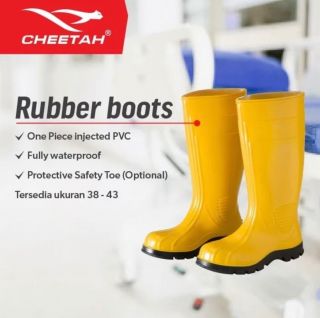 Cheetah PVC Rubber Boots Safety