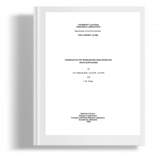 Aggregates for resin bound skid resistant road surfacings