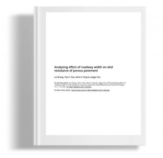Analysing effect of roadway width on skid resistance of porous pavement