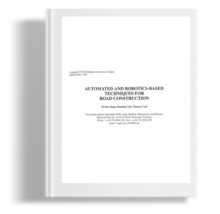 Automated robotics-based techniques for road construction