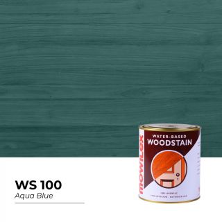 Mowilex Woodstain Cat Pelapis Kayu Premium Aqua Blue 1L