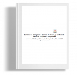 Continous compaction control technology for granite residual subgrade compaction