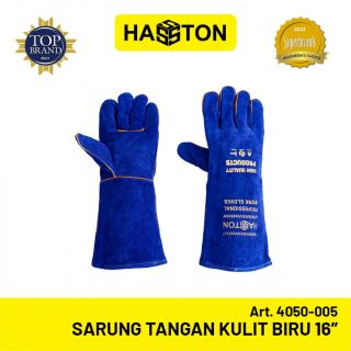 Hasston Sarung Tangan Kulit Biru 16” 4050-005