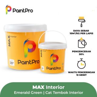 PaintPro MAX Cat Tembok Interior Emerald Green 5Kg