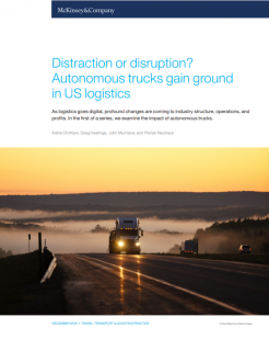 Distraction or disruption? Autonomous trucks gain ground in US logistics