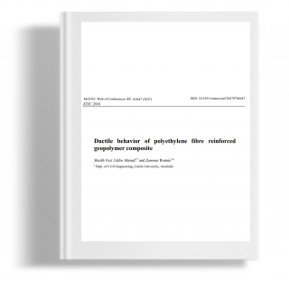 Ductile behavior of polyethylene fibre reinforced geopolymer composite