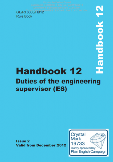 Hand Book 12 Duties of the engineering supervisor (ES) GERT8000 Iss-2