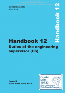 Hand Book 12 Duties of the engineering supervisor (ES) GERT8000 Iss-3