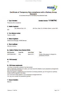 Duties of the person in charge of the possession (PICOP)-11-196-TNC