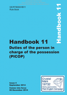 Duties of the person in charge of the possession (PICOP)-GERT8000-HB11-Iss-4