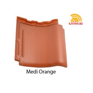 Kanmuri Genteng Keramik Milenio Matt Doff Medi Orange Mixtones