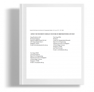 Effect of Pavement surface texture on british pendulum test
