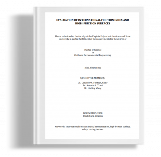 Evaluation of International friction index and high-friction surface
