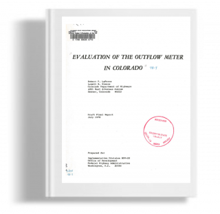 Evaluation of the outflow meter in colorado