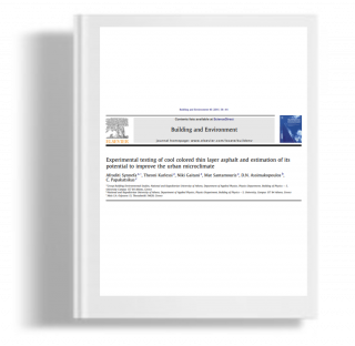 Experimental testing of cool colored thin layer asphalts and estimation of its potential to imporve the urban microclimate