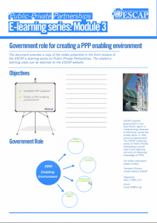 Government Role for Creating a PPP Enabling Environment