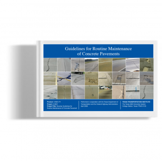Guidelines for Routine Maintanance of Concrete Pavement