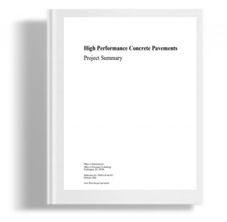High Performance Concrete Pavement