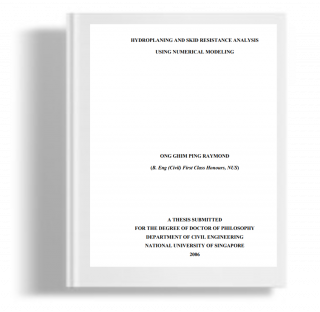 Hydroplaning and skid resitance analysis using numerical modeling