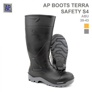AP Boots Safety S4 Black PVC
