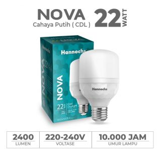 Hannochs Lampu Bohlam LED Nova 22W Cahaya Putih