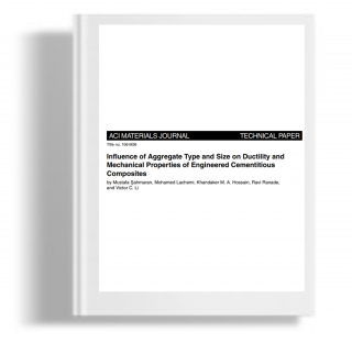 Influence of Aggregate type and size on ductility and mechanical properties of engineered Cementitious composites