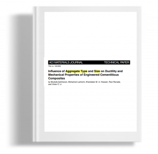 Influence of Aggregate Type and Size on Ductility and Mechanical Properties of Engineered Cementitious Composite