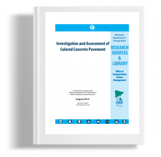 Investigation and assessment of colored concrete pavement