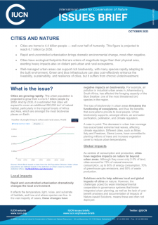 IUCN Issues Brief Cities and Nature