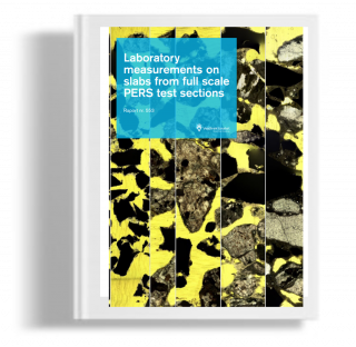 Laboratory measurements on slabs from full scale PERS test sections